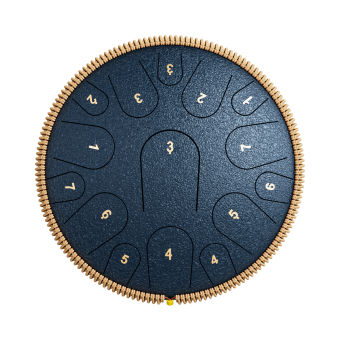 Steel Tongue Drum-14Inch 15Notes-Tongue - Image 3