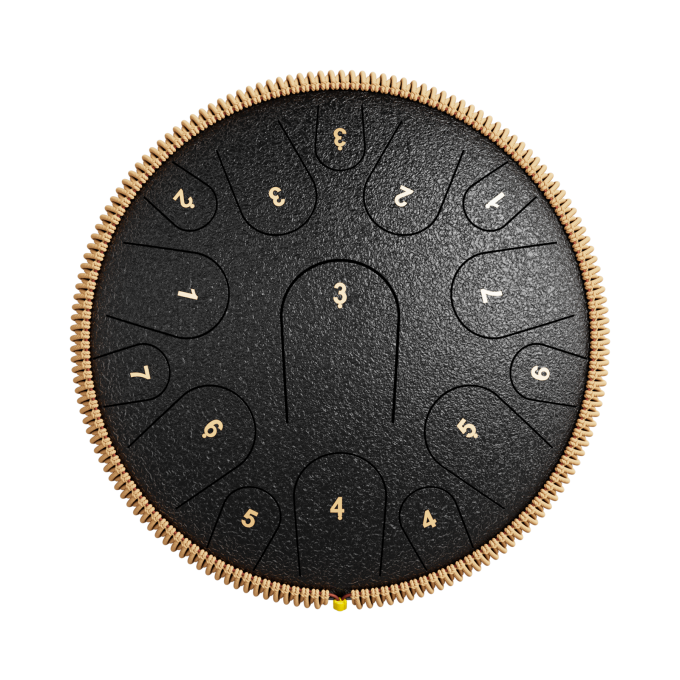 Steel Tongue Drum-14Inch 15Notes-Tongue - Image 2